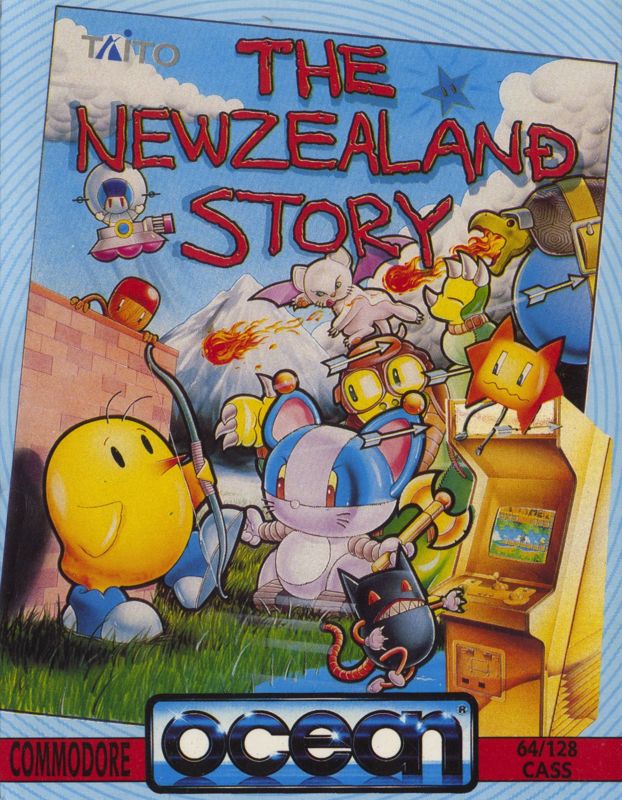 The New Zealand Story box art for Atari ST
